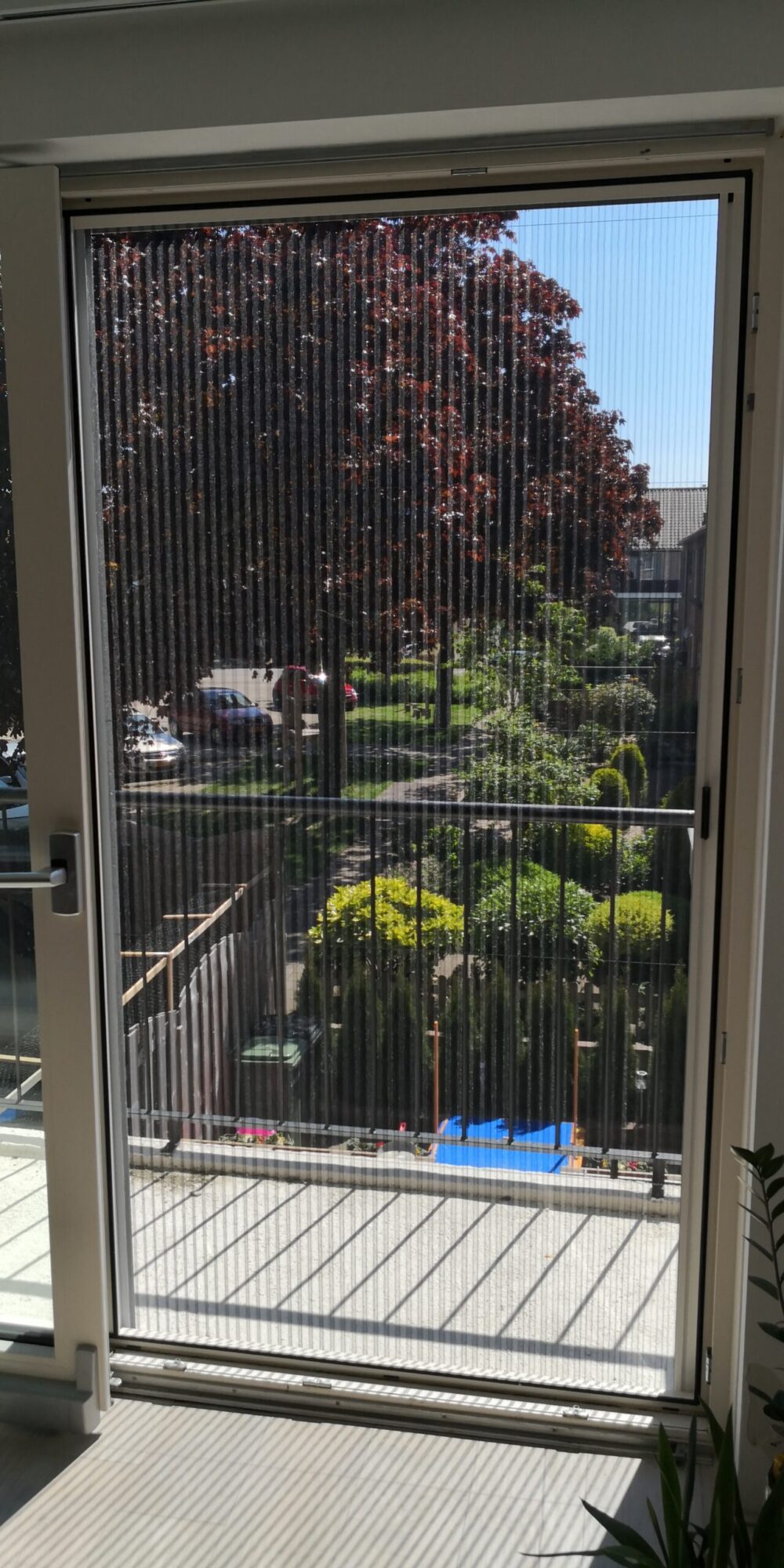 Detal moskitiery plisowanej Plissehor Omegga